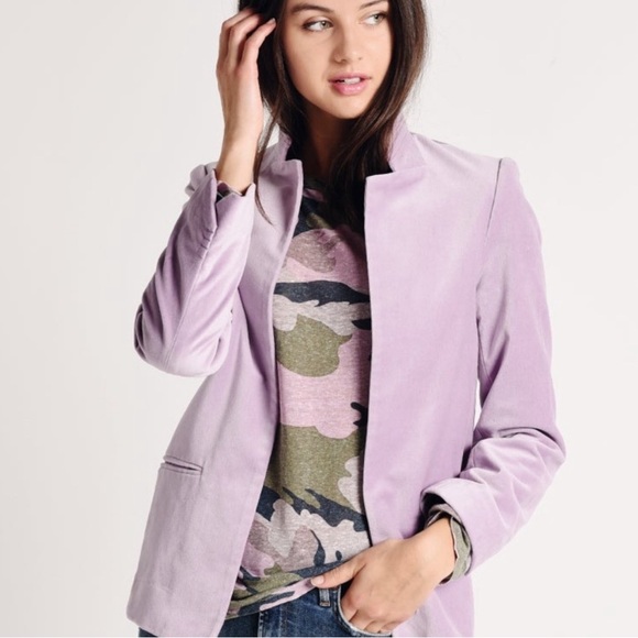 Zadig & Voltaire Volly Velours Open Front Blazer - Picture 1 of 15